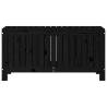 Garden Storage Box Black - Solid Pine Wood, 108x42.5x54 cm