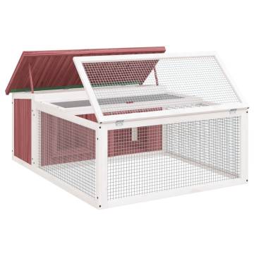 Rabbit Hutch Mocha - Solid Wood Pine | Hipomarket UK