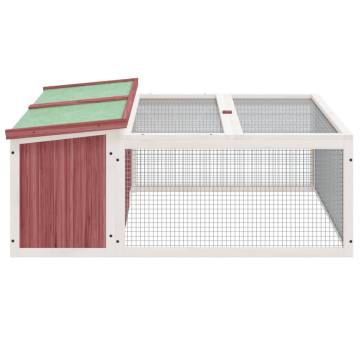 Rabbit Hutch Mocha - Solid Wood Pine | Hipomarket UK