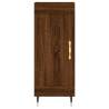 Stylish Highboard in Brown Oak - 34.5x34x180 cm