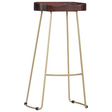 Gavin Bar Stools - 2 Pcs Solid Mango Wood | Hipomarket