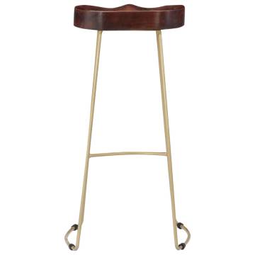 Gavin Bar Stools - 2 Pcs Solid Mango Wood | Hipomarket