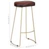 Gavin Bar Stools - 2 Pcs Solid Mango Wood | Hipomarket