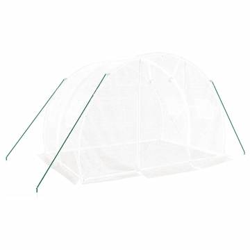 Greenhouse with Steel Frame White 3x2m | 6 m² - Hipomarket