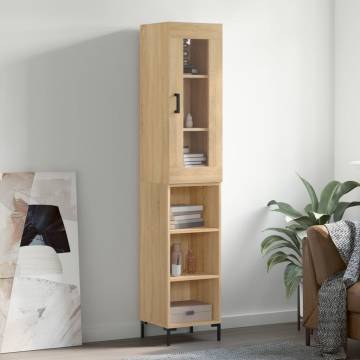 Highboard Sonoma Oak | Stylish Engineered Wood Storage - HipoMarket