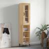 Highboard Sonoma Oak 34.5x34x180 cm Engineered Wood Colour sonoma oak Quantity in Package 1 Model 3 shelves 