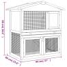 Outdoor Rabbit Hutch - 3 Doors Quality Red Wood