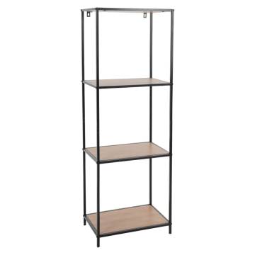 H&S Collection 3-Tier Wall Rack | Natural & Black - Hipomarket