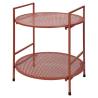 ProGarden 2-Tier Mauve-Pink Garden Side Table - Durable Steel Design