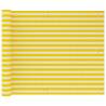 Balcony Screen Yellow and White 75x300 cm HDPE Colour yellow and white Size 75 x 300 cm Quantity in Package 1 