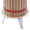 24L Oak Wood Fruit & Wine Press with Cloth Bag | Hipomarket