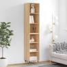 Highboard Sonoma Oak 34.5x32.5x180 cm Engineered Wood Colour sonoma oak Quantity in Package 1 Model 3 shelves 