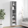 Highboard Concrete Grey 34.5x32.5x180 cm Engineered Wood Colour concrete grey Quantity in Package 1 Model 3 shelves 