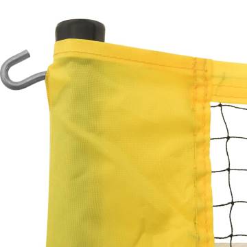 Badminton Net Yellow and Black - 600x155 cm PE Fabric