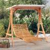 Swing Bed with Canopy - Solid Wood Spruce & Teak Finish