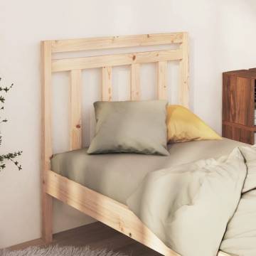 Stylish Solid Wood Pine Bed Headboard - 96x4x100 cm