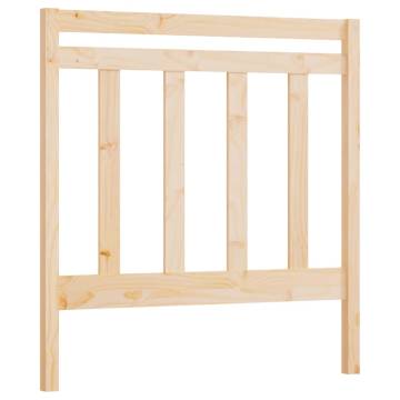 Stylish Solid Wood Pine Bed Headboard - 96x4x100 cm