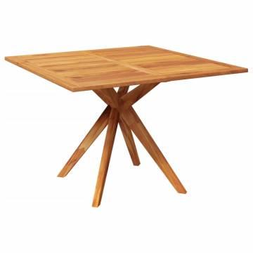 Solid Acacia Wood Garden Table 110x110 cm - Durable & Stylish