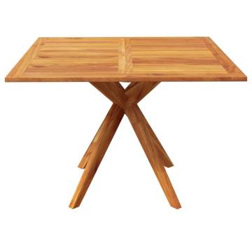 Solid Acacia Wood Garden Table 110x110 cm - Durable & Stylish