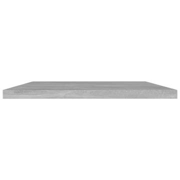 Bookshelf Boards 4 pcs in Concrete Grey - Stylish & Functional