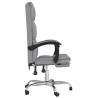 Reclining Office Chair - Light Grey Fabric | Hipomarket