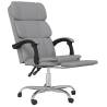 Reclining Office Chair - Light Grey Fabric | Hipomarket