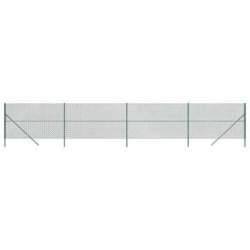 Chain Link Fence Green 1.6x10 m - Durable & Secure