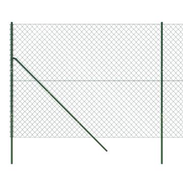 Chain Link Fence Green 1.6x10 m - Durable & Secure