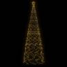 Christmas Cone Tree with 732 Warm White LEDs - 160x500 cm