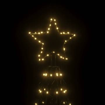 Christmas Cone Tree with 732 Warm White LEDs - 160x500 cm