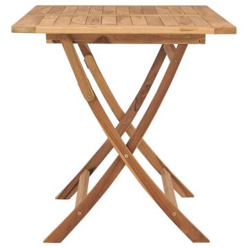 Folding Garden Table 120x70 cm Solid Teak Wood - Durable & Stylish