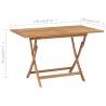 Folding Garden Table 120x70 cm Solid Teak Wood - Durable & Stylish