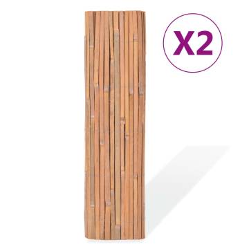 Bamboo Fences 2 pcs 100x400 cm - Stylish Outdoor Decor