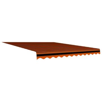 Orange & Brown Awning Top Sunshade Canvas 350x250 cm