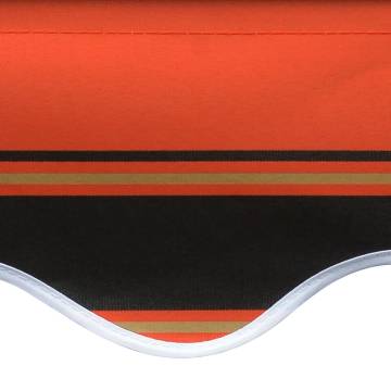 Orange & Brown Awning Top Sunshade Canvas 350x250 cm