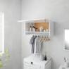 Wardrobe High Gloss White 70x32.5x35 cm Engineered Wood Colour high gloss white Quantity in Package 1 Amount 