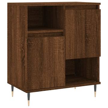 Elegant Brown Oak Sideboards - 2 pcs | HipoMarket