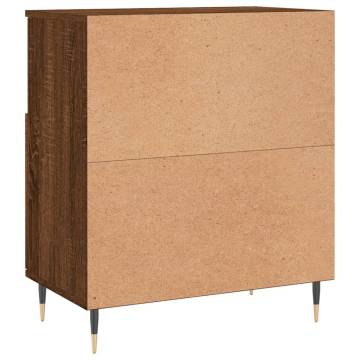 Elegant Brown Oak Sideboards - 2 pcs | HipoMarket