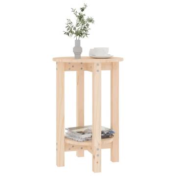 Elegant Solid Wood Pine Coffee Table Ø 40x60 cm | Hipo Market