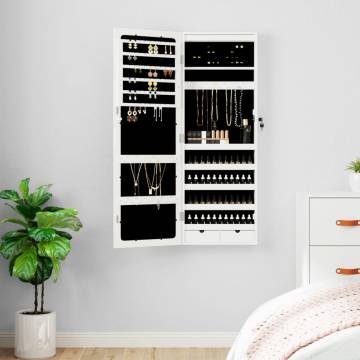 Mirror Jewellery Cabinet with LED Lights - Stylish & Space-Saving