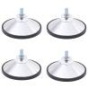 Football Table Feet 4 pcs Chrome - Durable & Adjustable