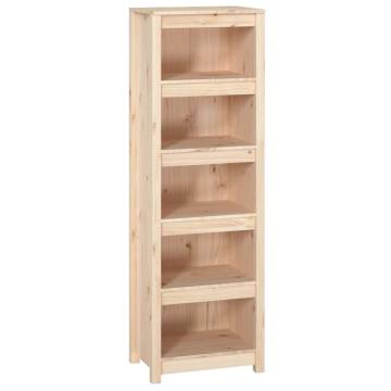 Solid Wood Pine Book Cabinet 50x35x154 cm - Stylish Storage