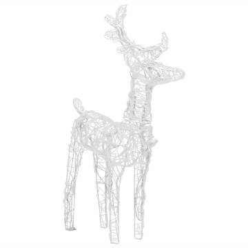 Reindeers & Sleigh Christmas Decoration - 160 LEDs, 130 cm