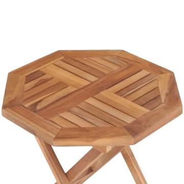 Folding Garden Table 45x45 cm - Solid Teak Wood | HipoMarket