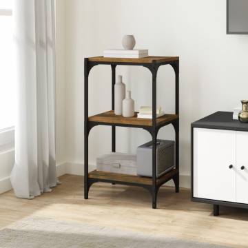 Book Cabinet Smoked Oak - Stylish Storage Solution | HipoMarket