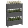 Planter Grey 77x25x104.5 cm | Solid Wood Pine Planter