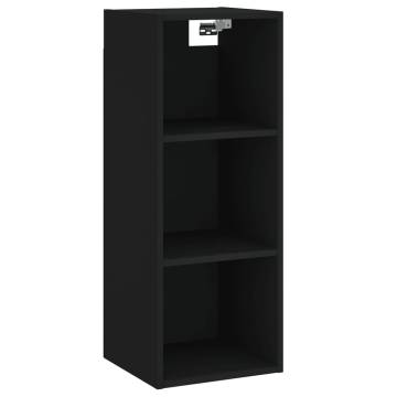 Highboard Black 34.5x34x180 cm | Stylish Engineered Wood Storage