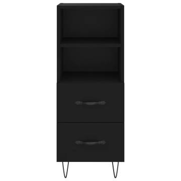 Highboard Black 34.5x34x180 cm | Stylish Engineered Wood Storage