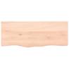 Solid Wood Bathroom Countertop 100x40 cm | HipoMarket