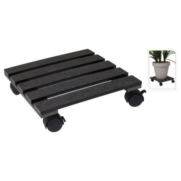 ProGarden Plant Trolley Square 29x29 cm Grey - Easy Mobility